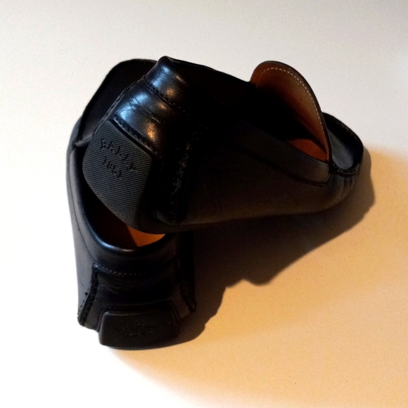 Bally Men's Black Driving Loafers - Picture 2 of 4